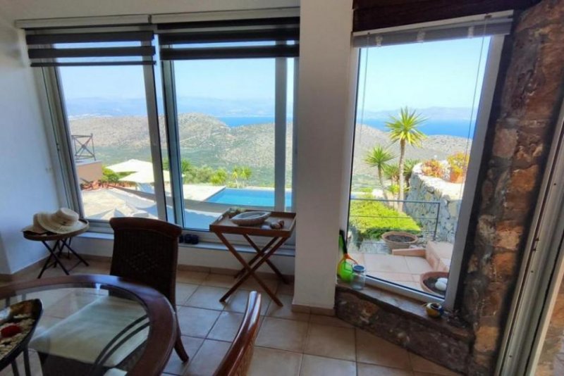 Kavousi MIT BESICHTIGUNGSVIDEO! Kreta, Kavousi: Villa mit Infinity-Pool und atemberaubendem Meerblick zu verkaufen Haus kaufen